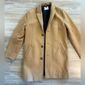 Topshop men’s wool blend jacket, tan